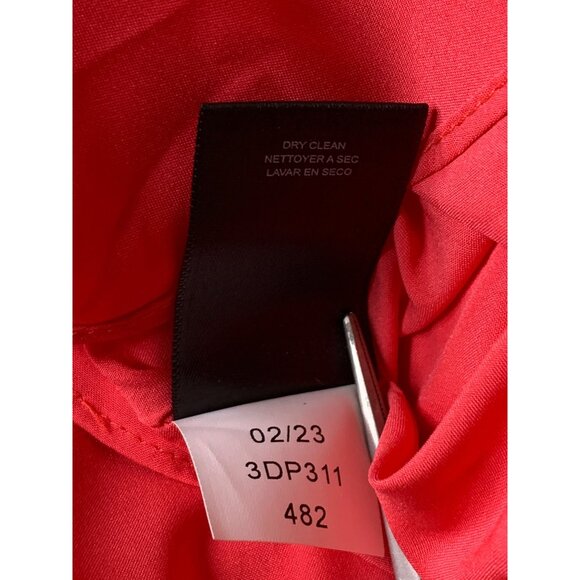 Tahari 2P Cold Shoulder Chiffon Floral Dress Ruffle High Low RDD10669 NWT - Picture 8 of 11